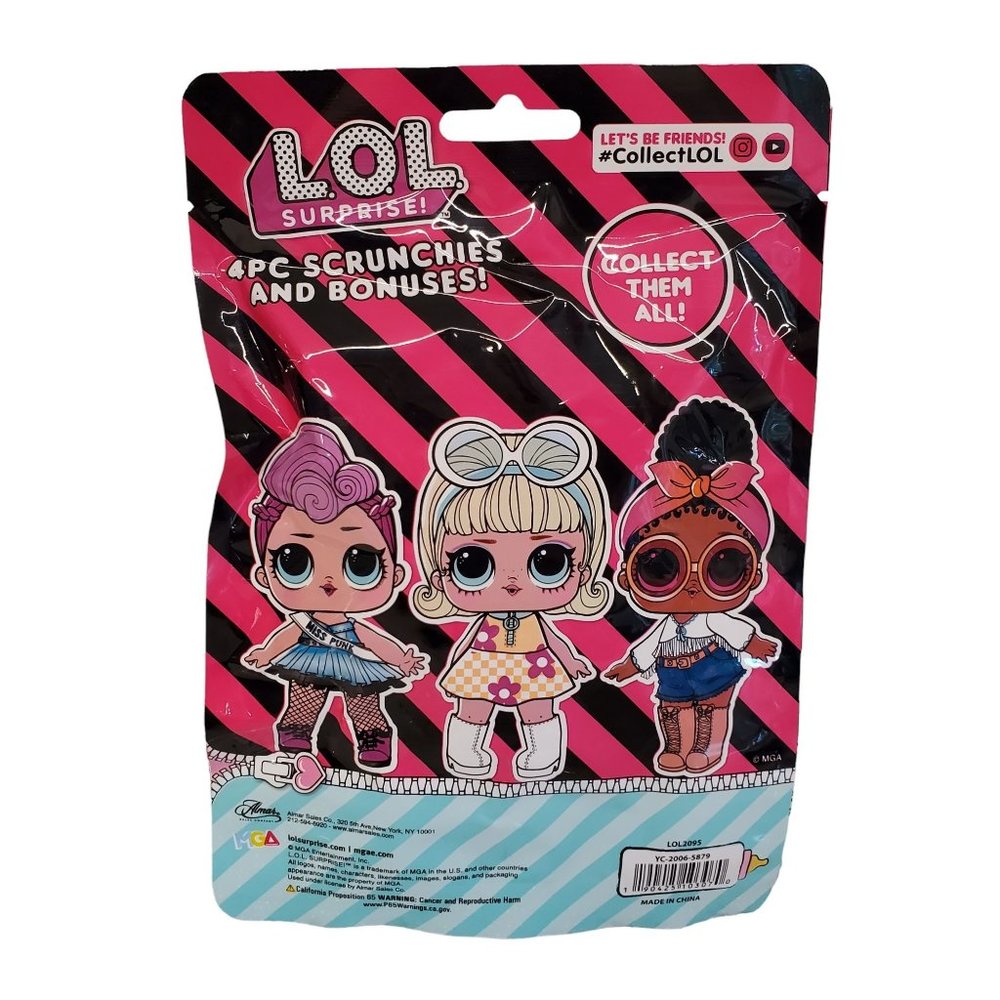 LOL Surprise Hair Ties Little Girls Scrunchies and Bonuses LOL Surprise Toys Unb